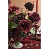 image:imageLings moment Artificial Flowers Fake Silk Roses Faux Foam Rose Combo for DIY Wedding Bouquets Centerpieces Arrangements Bridal Shower Party Home Decorations Pale Lavender amp Sage PurpleRed Burgundy  Black Baccara