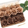 image:imageLings moment Artificial Flowers Fake Silk Roses Faux Foam Rose Combo for DIY Wedding Bouquets Centerpieces Arrangements Bridal Shower Party Home Decorations Pale Lavender amp Sage PurpleBrn Brown  Cream