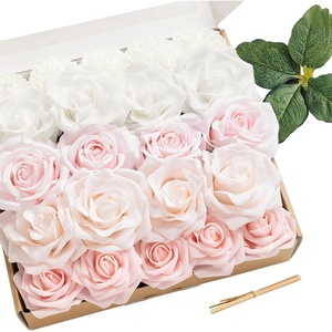 image:imageLings moment Artificial Flowers Fake Silk Roses Faux Foam Rose Combo for DIY Wedding Bouquets Centerpieces Arrangements Bridal Shower Party Home Decorations Pale Lavender amp Sage PurplePk Petal Pink  White