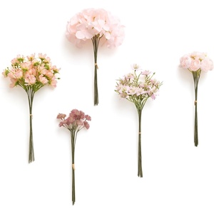 image:imageLings moment Artificial Greenery Stems Box Set Faux Greenery Picks for DIY Bridal Bouquets Wedding Floral Arrangement Table Centerpieces Dark Green amp SageFiller Flower Combo Blush  Powder Blue