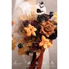 image:imageLings moment Terracotta Wedding Bouquets for Bride Burnt Orange Bridal Bouquets for Bride 13 Inch Free Form Artificial Wedding Flower Bouquet