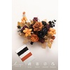 image:imageLings moment Terracotta Wedding Bouquets for Bride Burnt Orange Bridal Bouquets for Bride 13 Inch Free Form Artificial Wedding Flower Bouquet