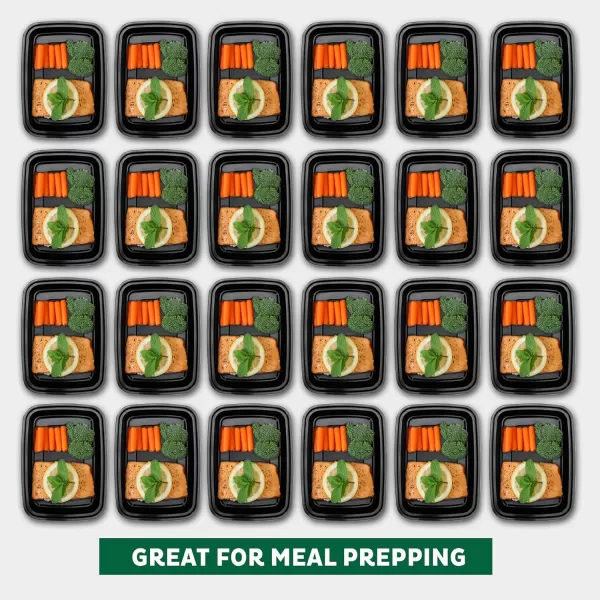 imageFreshware Bento Box Meal Prep Container 32 1Compartment 150Pack 32 ounce1COMP24OZ