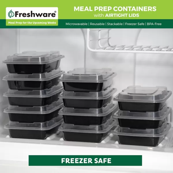 imageFreshware Bento Box Meal Prep Container 32 1Compartment 150Pack 32 ounce24OZ150PK