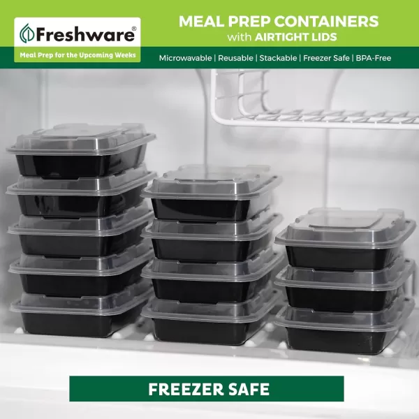 imageFreshware Bento Box Meal Prep Container 32 1Compartment 150Pack 32 ounce28OZ15PK