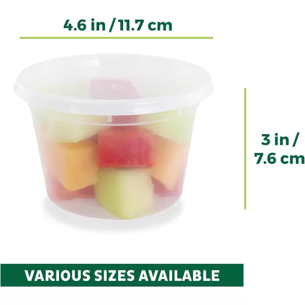 imageFreshware Food Storage Containers 36 Set 16 oz Plastic Deli Containers with Lids Slime Soup Meal Prep Containers  BPA Free  Stackable  Leakproof  MicrowaveDishwasherFreezer Safe16 oz  36Set