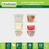 image:imageFreshware Plastic Portion Cups with Lids 2 Ounce 400 Set Disposable Plastic Cups for Meal Prep Salad Dressing Jellos Shot Cup Condiment and Dipping Sauce Cup1 oz  100 sets