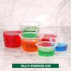 image:imageFreshware Plastic Portion Cups with Lids 2 Ounce 400 Set Disposable Plastic Cups for Meal Prep Salad Dressing Jellos Shot Cup Condiment and Dipping Sauce Cup55 oz  100 sets