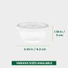 image:imageFreshware Plastic Portion Cups with Lids 2 Ounce 400 Set Disposable Plastic Cups for Meal Prep Salad Dressing Jellos Shot Cup Condiment and Dipping Sauce Cup2 oz  400 sets