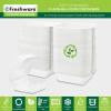 image:imageFreshware Clamshell Food Containers with Lids 6x6 100Pack Disposable To Go Containers Biodegradable Sugarcane To Go Boxes  Paper Container  Microwave amp Freezer Safe Stackable6 x 6 Inch
