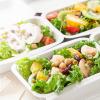 image:imageFreshware Clamshell Food Containers with Lids 6x6 100Pack Disposable To Go Containers Biodegradable Sugarcane To Go Boxes  Paper Container  Microwave amp Freezer Safe Stackable9 x 6 Inch