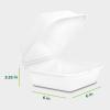image:imageFreshware Clamshell Food Containers with Lids 6x6 100Pack Disposable To Go Containers Biodegradable Sugarcane To Go Boxes  Paper Container  Microwave amp Freezer Safe Stackable6 x 6 Inch