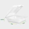 image:imageFreshware Clamshell Food Containers with Lids 6x6 100Pack Disposable To Go Containers Biodegradable Sugarcane To Go Boxes  Paper Container  Microwave amp Freezer Safe Stackable9 x 9 Inch