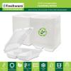 image:imageFreshware Clamshell Food Containers with Lids 8x8 3Compartment 100Pack Disposable To Go Containers Biodegradable Sugarcane To Go Boxes  Paper Container  Microwave amp Freezer Safe Stackable8 x 8 Inch 50Pack
