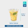 image:imageFreshware Clear Plastic Cups 100 Pack  20 oz Disposable Cups for Iced Coffee Smoothie Milkshake Cold Drinks12 oz 100PCS