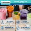 image:imageFreshware Clear Plastic Cups 100 Pack  20 oz Disposable Cups for Iced Coffee Smoothie Milkshake Cold Drinks12 oz 100PCS