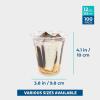 image:imageFreshware Clear Plastic Cups 100 Pack  20 oz Disposable Cups for Iced Coffee Smoothie Milkshake Cold Drinks12 oz 100PK