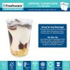 image:imageFreshware Clear Plastic Cups with Flat Lids and Straws 100 Cups  24 oz Disposable Tumblers for Iced Coffee Smoothie Milkshake Cold Drinks16 oz 100PCS