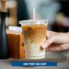 image:imageFreshware Clear Plastic Cups with Flat Lids and Straws 100 Cups  24 oz Disposable Tumblers for Iced Coffee Smoothie Milkshake Cold Drinks16 oz 100PK