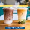 image:imageFreshware Clear Plastic Cups with Strawless Sip Lids 100 Cups  20 oz Disposable Cup for Iced Coffee Smoothie Milkshake Cold Drinks12 oz