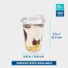 image:imageFreshware Clear Plastic Cups with Strawless Sip Lids 100 Cups  20 oz Disposable Cup for Iced Coffee Smoothie Milkshake Cold Drinks16 oz 100PK