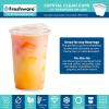 image:imageFreshware Clear Plastic Cups with Strawless Sip Lids 100 Cups  20 oz Disposable Cup for Iced Coffee Smoothie Milkshake Cold Drinks16 oz 100PK