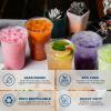 image:imageFreshware Clear Plastic Cups with Strawless Sip Lids 100 Cups  20 oz Disposable Cup for Iced Coffee Smoothie Milkshake Cold Drinks16 oz 100PK