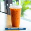 image:imageFreshware Clear Plastic Cups with Strawless Sip Lids 100 Cups  20 oz Disposable Cup for Iced Coffee Smoothie Milkshake Cold Drinks20 oz 100PK