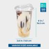 image:imageFreshware Clear Plastic Cups with Strawless Sip Lids 100 Cups  20 oz Disposable Cup for Iced Coffee Smoothie Milkshake Cold Drinks24 oz 100PK