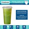 image:imageFreshware Clear Plastic Cups with Strawless Sip Lids 100 Cups  20 oz Disposable Cup for Iced Coffee Smoothie Milkshake Cold Drinks24 oz 100PK