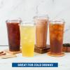 image:imageFreshware Clear Plastic Cups with Strawless Sip Lids 100 Cups  20 oz Disposable Cup for Iced Coffee Smoothie Milkshake Cold Drinks24 oz 100PK