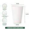 image:imageFreshware Coffee Cups 4 oz 100 Pack Disposable Paper Cups for Mouthwash Cups Hot Paper Coffee Cup Ideal for Bathroom Cup12 oz