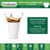 image:imageFreshware Coffee Cups 4 oz 100 Pack Disposable Paper Cups for Mouthwash Cups Hot Paper Coffee Cup Ideal for Bathroom Cup12 oz