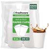 image:imageFreshware Coffee Cups 4 oz 100 Pack Disposable Paper Cups for Mouthwash Cups Hot Paper Coffee Cup Ideal for Bathroom Cup8 oz
