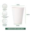 image:imageFreshware Coffee Cups 4 oz 100 Pack Disposable Paper Cups for Mouthwash Cups Hot Paper Coffee Cup Ideal for Bathroom Cup8 oz