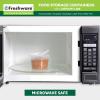 image:imageFreshware Food Storage Containers with Lids 60 Pack 8 16 32 oz 20 sets each size Plastic Deli Containers Meal Prep Containers Microwave and Freezer Safe Stackable Leakproof BPA Free Clear12 oz  50Set