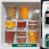 image:imageFreshware Food Storage Containers with Lids 60 Pack 8 16 32 oz 20 sets each size Plastic Deli Containers Meal Prep Containers Microwave and Freezer Safe Stackable Leakproof BPA Free Clear25 oz  50Set
