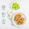 image:imageFreshware Paper Plates  Disposable 10 Plate 500Pack Biodegradable Sugarcane Dinner Plates  Heavy Duty Dinnerware for Hot Food  Microwave amp Freezer Safe Stackable Dinnerware10 Inch  125Pack