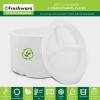 image:imageFreshware Paper Plates  Disposable 10 Plate 500Pack Biodegradable Sugarcane Dinner Plates  Heavy Duty Dinnerware for Hot Food  Microwave amp Freezer Safe Stackable Dinnerware10 Inch  3Compartment  500 Pack