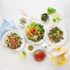 image:imageFreshware Paper Plates  Disposable 10 Plate 500Pack Biodegradable Sugarcane Dinner Plates  Heavy Duty Dinnerware for Hot Food  Microwave amp Freezer Safe Stackable Dinnerware10 Inch  125Pack