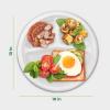 image:imageFreshware Paper Plates  Disposable 10 Plate 500Pack Biodegradable Sugarcane Dinner Plates  Heavy Duty Dinnerware for Hot Food  Microwave amp Freezer Safe Stackable Dinnerware10 Inch  3Compartment  500 Pack