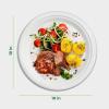 image:imageFreshware Paper Plates  Disposable 10 Plate 500Pack Biodegradable Sugarcane Dinner Plates  Heavy Duty Dinnerware for Hot Food  Microwave amp Freezer Safe Stackable Dinnerware10 Inch  125Pack