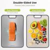 image:imageFreshware Titanium Cutting Board for Kitchen Double Sided and Non Slip Cutting Boards Pure TitaniumPP Chopping Board with Juice Grooves Dishwasher Safe Large 152 by 105152L x 105W