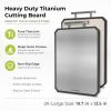 image:imageFreshware Titanium Cutting Board for Kitchen Double Sided and Non Slip Cutting Boards Pure TitaniumPP Chopping Board with Juice Grooves Dishwasher Safe Large 152 by 105197L x 135W