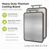 image:imageFreshware Titanium Cutting Board for Kitchen Double Sided and Non Slip Cutting Boards Pure TitaniumPP Chopping Board with Juice Grooves Dishwasher Safe Large 152 by 105162L x 11W