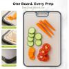 image:imageFreshware Titanium Cutting Board for Kitchen Double Sided and Non Slip Cutting Boards Pure TitaniumPP Chopping Board with Juice Grooves Dishwasher Safe Large 152 by 105152L x 105W