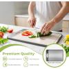 image:imageFreshware Titanium Cutting Board for Kitchen Double Sided and Non Slip Cutting Boards Pure TitaniumPP Chopping Board with Juice Grooves Dishwasher Safe Large 152 by 105158L x 106W