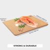 image:imageFreshware Wood Cutting Boards for Kitchen Dishwasher Safe Medium 12 x 9 and Large 15 x 1125 Set of 2 Black15 x 1125 No Groove Natural