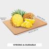image:imageFreshware Wood Cutting Boards for Kitchen Dishwasher Safe Medium 12 x 9 and Large 15 x 1125 Set of 2 Black18 x 13 No Groove Natural Slate