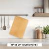 image:imageFreshware Wood Cutting Boards for Kitchen Dishwasher Safe Medium 12 x 9 and Large 15 x 1125 Set of 2 Black18 x 13 No Groove Natural Slate